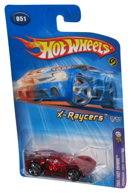 Hot Wheels 2005 Premier Éditions X-Raycers Ferrari 360 Modena Rouge Toy Car #051