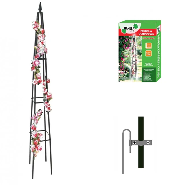 Rosenbogen 200cm PYRAMIDE Pergola Rankhilfe Rosensäule Rankgitter Rankgerüst