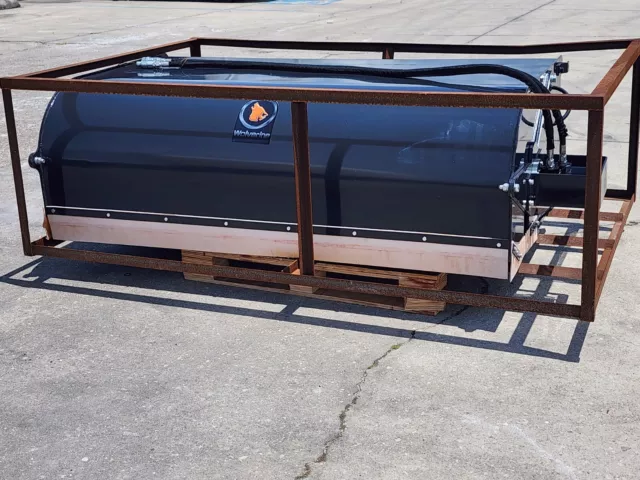 Wolverine Sweeper Box Broom Skid Steer 72 Attachment Broom Bucket Bobcat Kubota