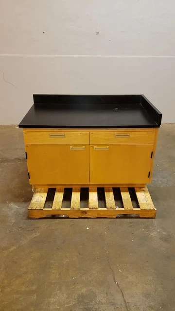 4' Wood Lab Casework Bench 2 Door 2 Drawer w/ Epoxy Top