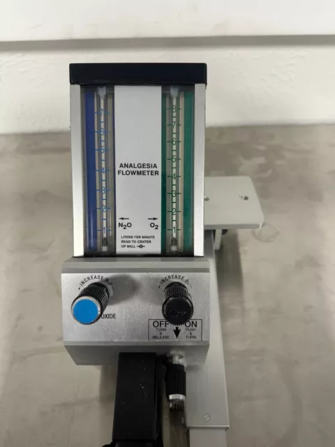 Belmed Analgesia 5000-C Dental Flowmeter /Breathing Bag & Wall Arm