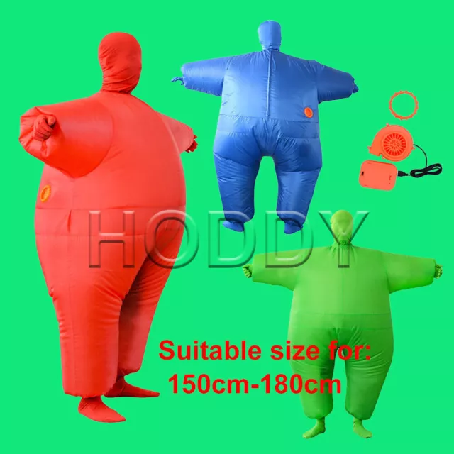 Novelty Inflatable Chub Suit Fancy Dress Party Halloween Costume Jumpsuit Outfit