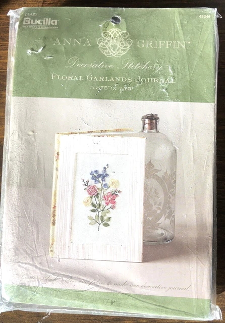 Bucilla Anna Griffin Jardines Florales Diario Costura Decorativa Bordado NUEVO