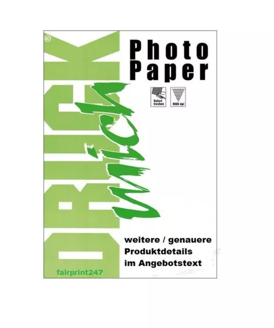 Fotopapier Druck Mich 50 Blatt 10x15 cm 220g g/m² glossy glänzend 2-seitig