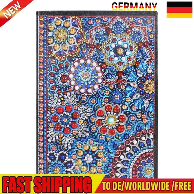 DIY Mandala Special Shaped Diamond Painting 50 Pages A5 Notebook Diary Book Gift