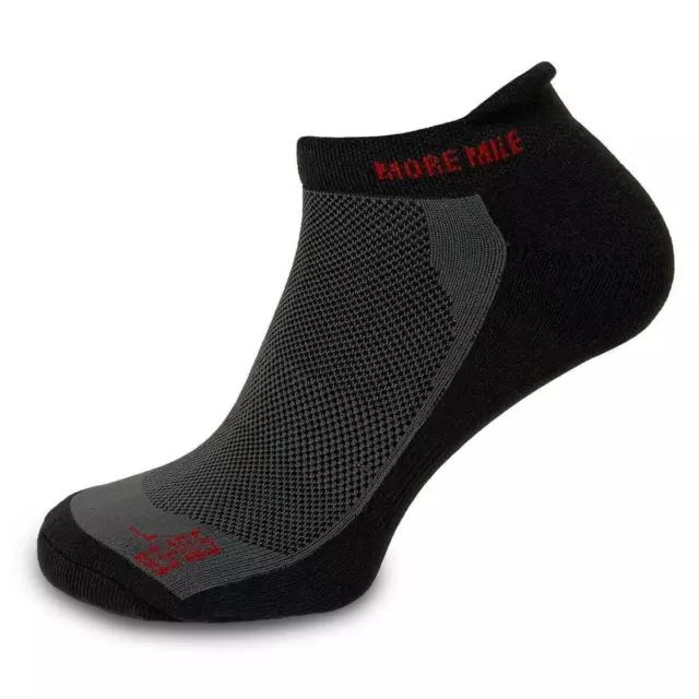 More Mile Pace Comfort Running Socks Mens Womens Cushioned Sports Trainer Sock