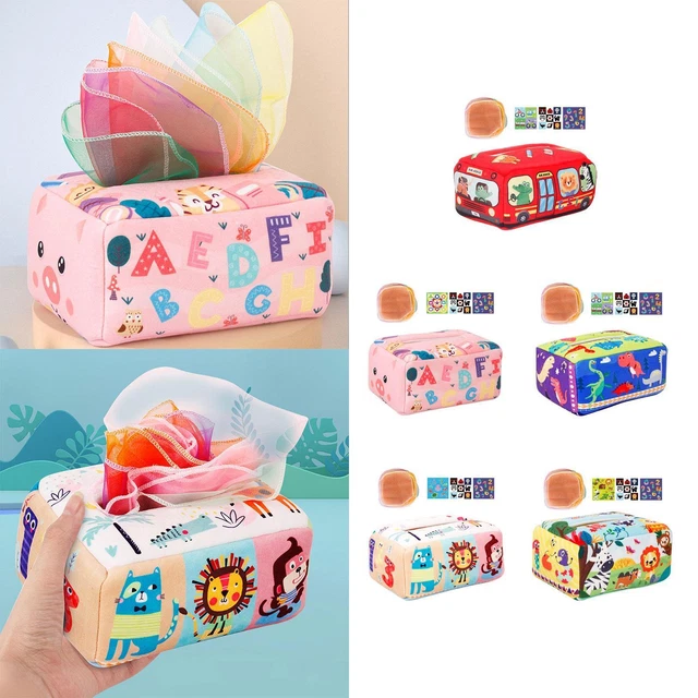 Baby Tissue Box Busy Pull Tissues Activities for Ages 6 Months and up Baby