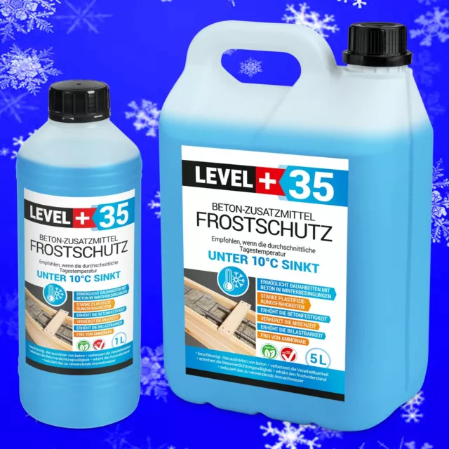 Beton-Zusatzmittel Frostschutz Plastifizierer Betonverflüssiger Level+ RM35