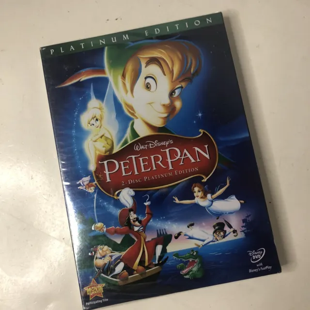 Walt Disney's Peter Pan (DVD 2007 2-Disc Set Platinum Edition) New W/ Slip Cover