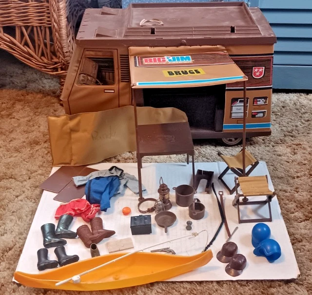 Lot Essieux Et Roues RARE Pour BIG JIM Camper Base Mobil - Vintage 1976 - Mattel