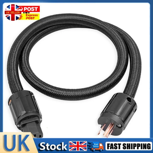 Hi-End 4Square HiFi Audio US Power Cord 12 AWG Power Cord US Plug (2 Meter) Hot