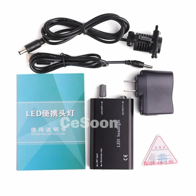 Dental LED Headlight Lamp 3W Clip-on Headlight Surgical Medical Loupe Clinic