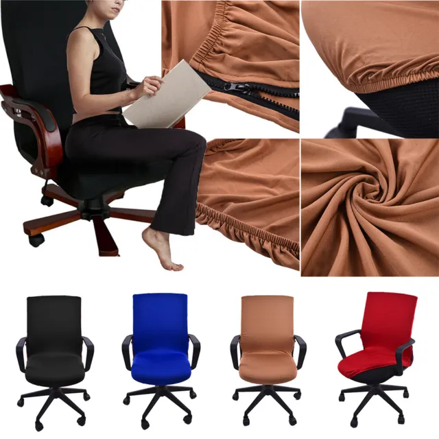 Office Chair Cover Swivel Chair Computer Armchair Protector Back Seat Cover