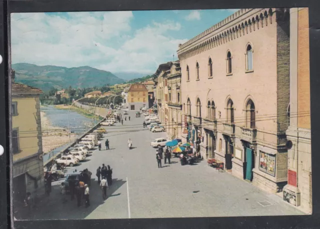 Cartolina Santa Sofia di Romagna Piazza Matteotti Valle del Bidente HG412