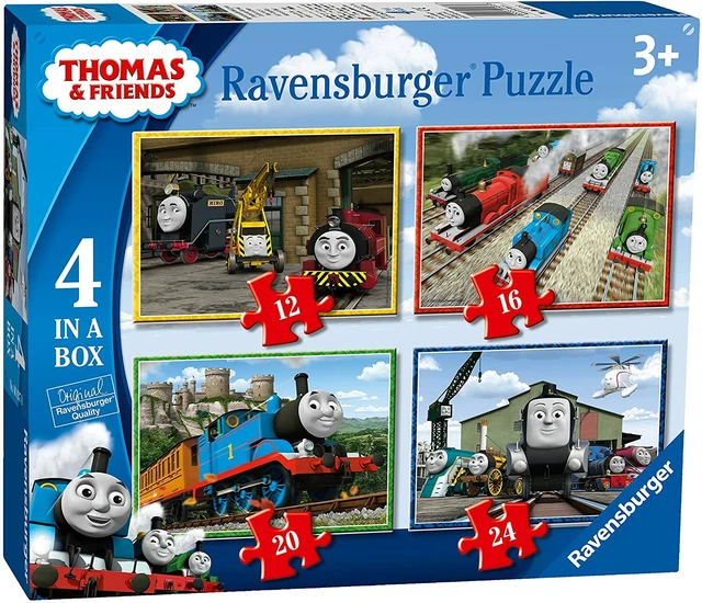 RAVENSBURGER THOMAS THE Tank Engine Thomas & Friends, 4 in Box Jigsaw ...