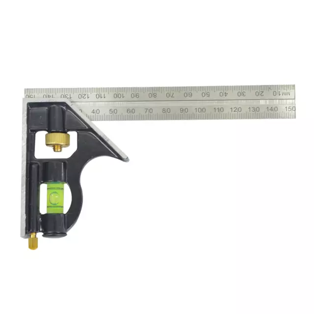 150mm Adjustable Engineers Combination 6inch Try Square Set Right Angle Ruler