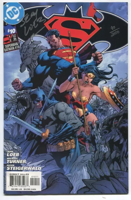 2004 Superman / Batman #10 ~Signed by Jeph Loeb~ (Grade 9.2)