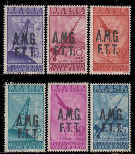 ES-14618 Italy - Trieste SCOTT #C7-12 Mint NEVER HINGED Complete  $53 1947