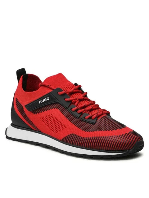 Hugo boss trainers red sales