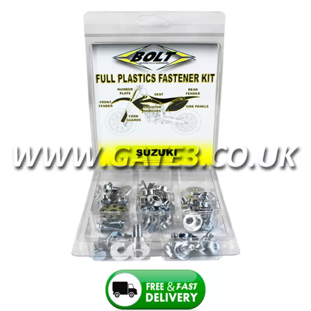 SUZUKI RMZ250 RM250Z 2007-2009 Full Plastics Fastener Kit - Nuts/Bolts/Washers