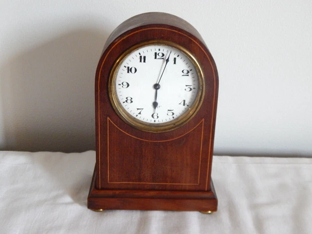 ANCIENNE PENDULE À Poser " JUST " en BOIS XIXème EUR 80,00 - PicClick FR