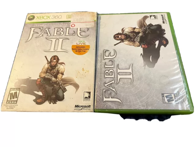 Fable 2 II Limited Collector's Edition (Microsoft Xbox 360, 2008) With Slipcover