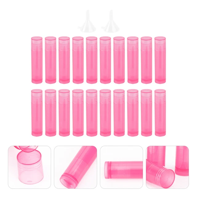 Fyearfly 10 Stück Leere Lippenstifthülsen 12,1mm - Schwarze Lochdesign-Tuben Für DIY Lipgloss & Lippenpflege