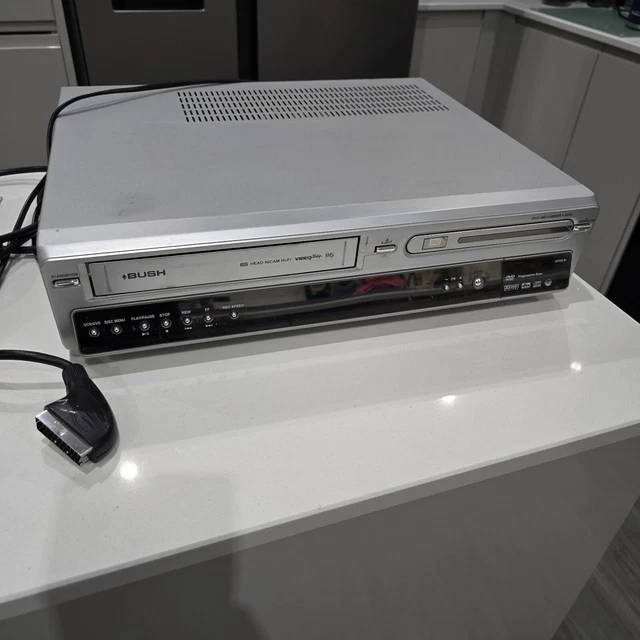 BUSH DVD / Video Recorder VHS Combo DVRHS02 Silver Dual Deck COPY VHS to DVD £120.00 PicClick UK
