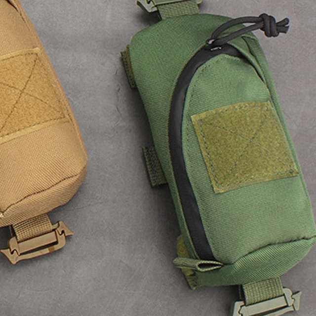 (Green)Emergency Survival Pouch Practical Military Survival Emergency Bag