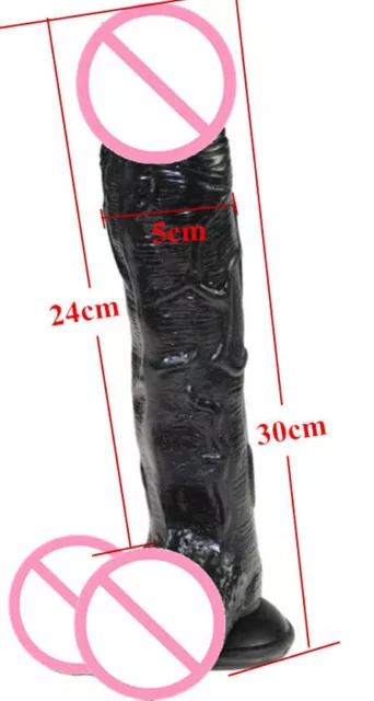 *** Huge 30Cm Black Sex_Dildo Massive Anal_Toy Male Female Gay Fake Penis ***