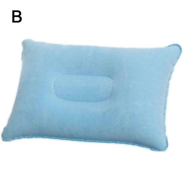 Inflatable Camping Pillow Blow Up Festival Outdoors Accessory Travel T4W3