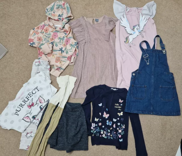 Pacchetto di vestiti per ragazze età 6/7 Next, M&S, Zara ecc 9 articoli