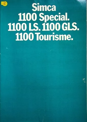 275098) Simca 1100 Prospekt 09/1971