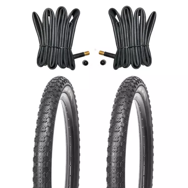 2x Kujo Fahrradreifen 20 Zoll Reifen 20x1.75 47-406 inkl. 2 x Schlauch mit AV