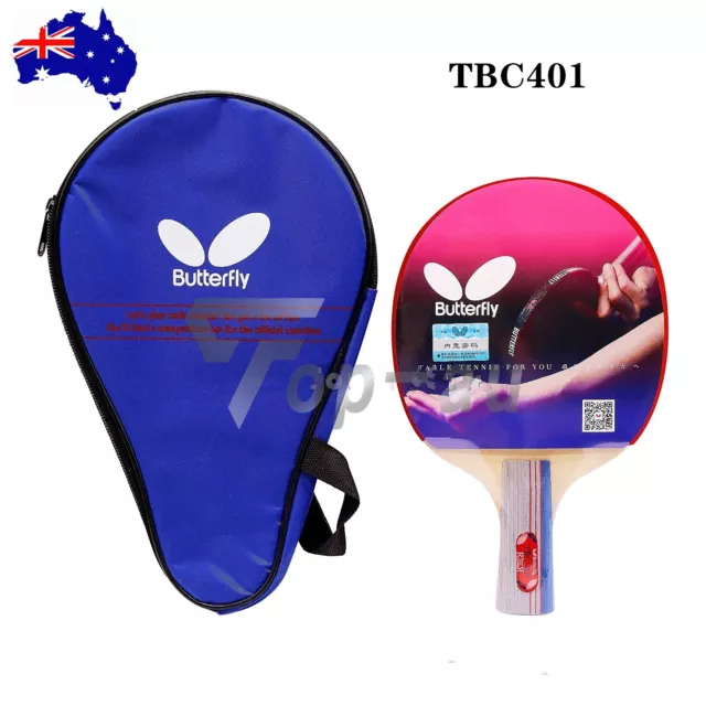 Genuine Butterfly 401 Table Tennis Bat Short Handle Ping Pong Paddle Penhold CS