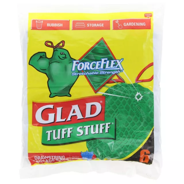 Glad Bin Liner 56L 6Pk GB6/8