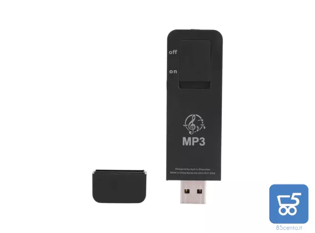 Lettore Mp3 Stick Music USB Mini Portatile Sportivo Supporta Scheda max 32 GB