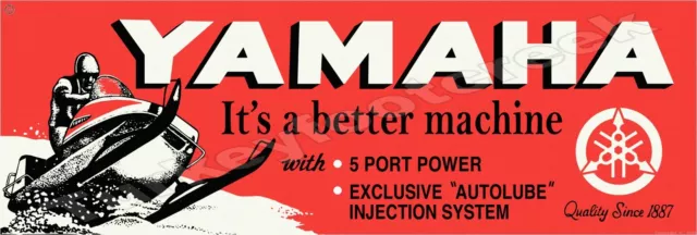 Yamaha It's A Better Machine 8" x 24" Metal Sign