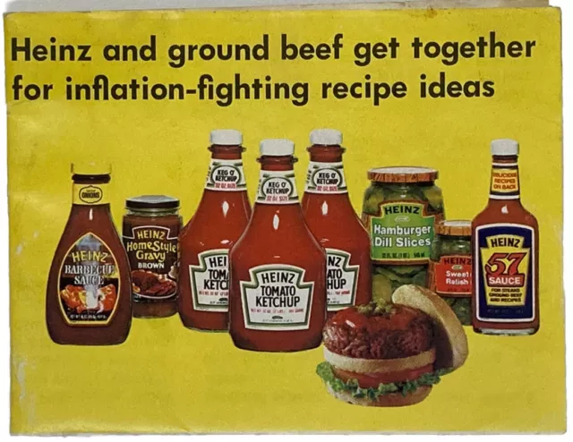 VINTAGE 1979 HEINZ Recipe Booklet - Burger-Wise and Ways - Fight ...