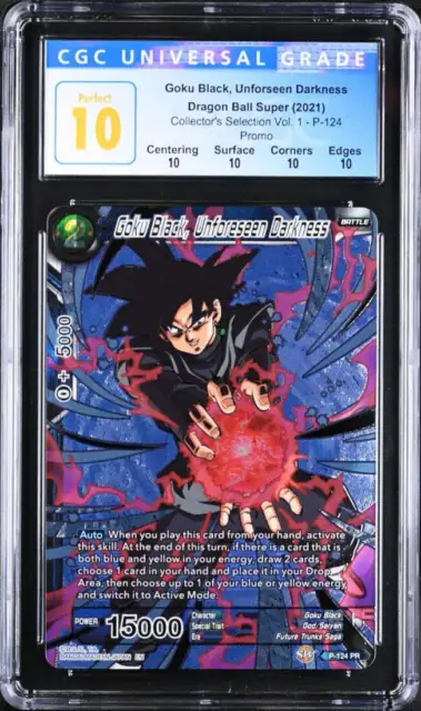 CGC 10 - DBS - Goku Black, Unforeseen Darkness - Coll. Sel. Vol 1 - P-124