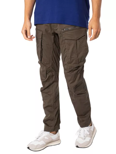 G-Star RAW Men's Rovic Zip 3D Straight Tapered Cargos, Grey