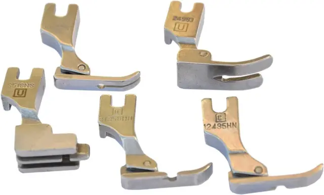 New 5 Presser Feet for Juki Industrial Sewing Machine Machines Textile Apparel