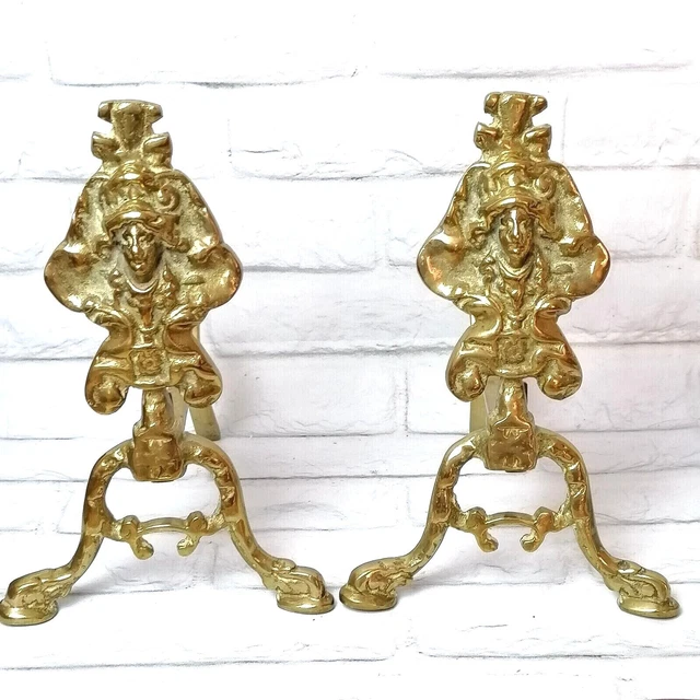 Perros de fuego decorativos de latón de colección Medusa latón 3,8 kg
