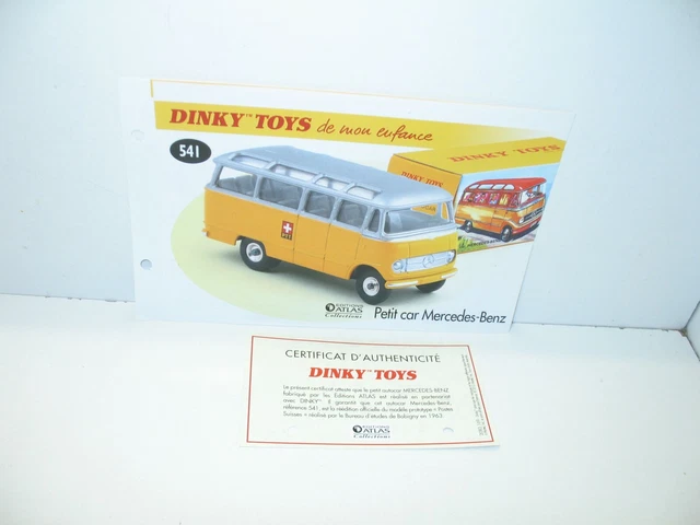 Dinky Toys 541 – Mercedes-Benz Autocar Rouge/crème, échelle 1:50 (Atlas 2576057)