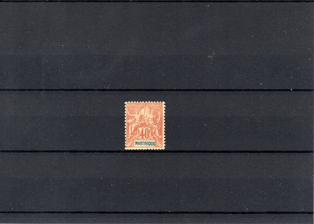 Timbre Martinique France Colonie 1892 N°40 Neuf* Mh