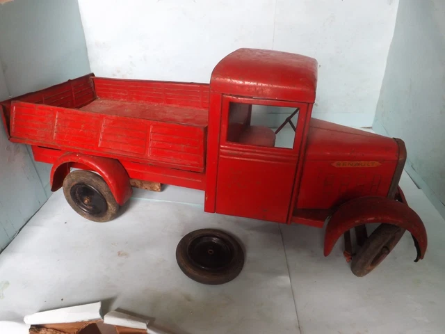 Jouet à Friction Tri-ang : Automobile + Caravane (tôle & Plastique) - Boîte Incluse