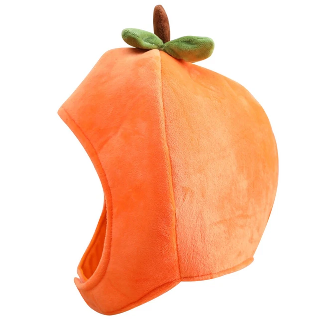 PARTY FRUIT HATS Persimmon Headgear Performance Prop PP Cotton £11.55