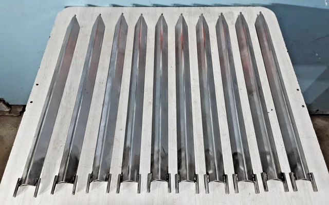 Lot Of "10" Oem Henny Penny S/Steel (Vee) Spits For Tr-8 / Scr-8 Rotisserie Oven