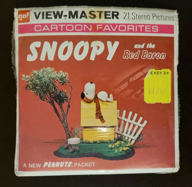 🎬Viewmaster🎬Snoopy and the red Baron/Snoopy und der rote Baron🎬English  Set