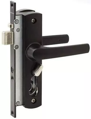 Whitco Security Screen Door Lock Handle Tasman MK2 Black No Cylinder W892117